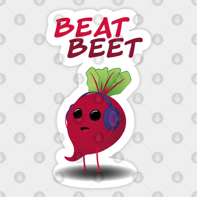 Beat Beet Sticker by spoz